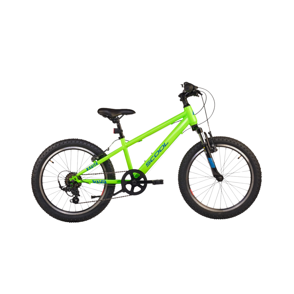 Lasten polkupyörä S'COOL Xroc, 20" neonvihreä/meri