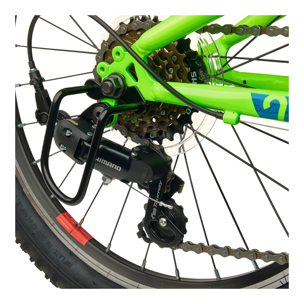 Lasten polkupyörä S'COOL Xroc, 20" neonvihreä/meri - Image 6