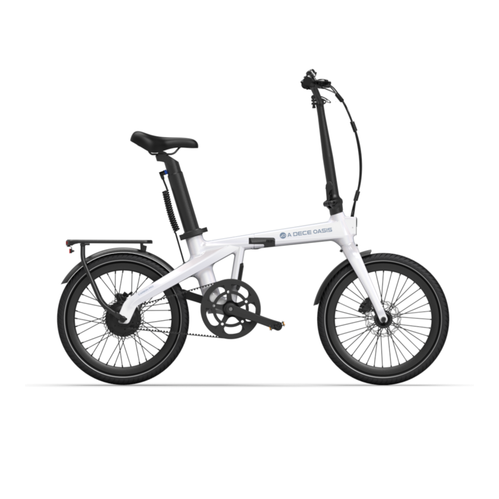 Taittuva sähköpyörä ADO Air Carbon PRO, valkoinen