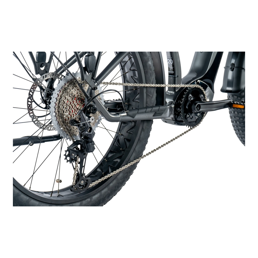 Sähköinen fatbike LEADER FOX Brasa 26": Harmaa - Image 6