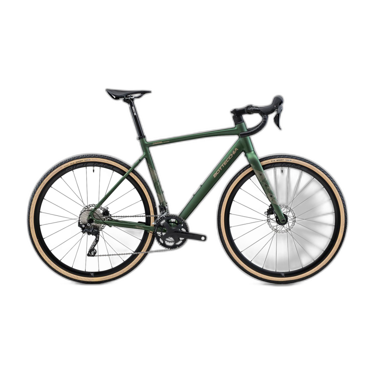 Gravel pyörä BOTTECCHIA Gravel Monster - Sora 18s - C46 Matt Green