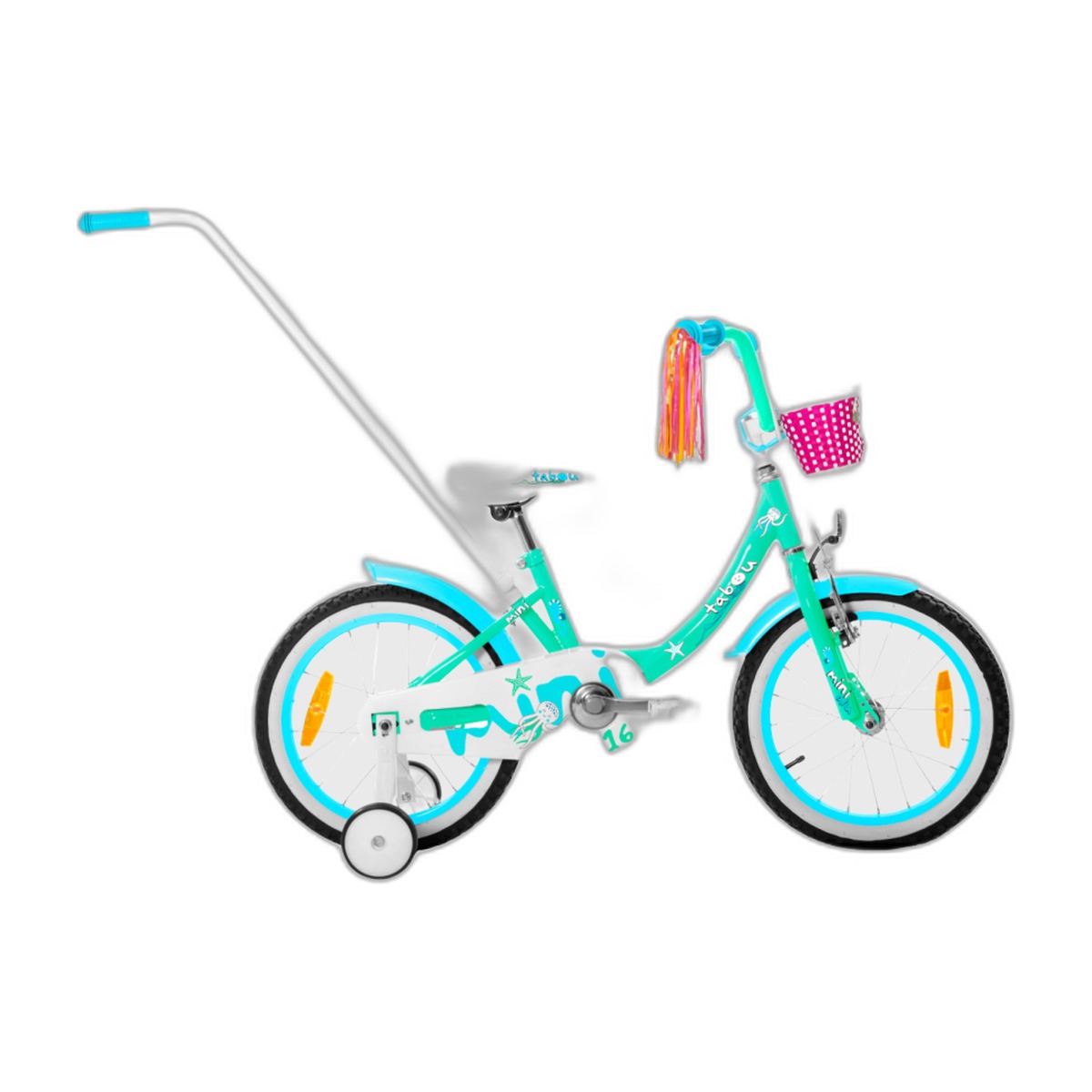 Lasten polkupyörä Tabou Mini Alu 16", 4-6-vuotiaille