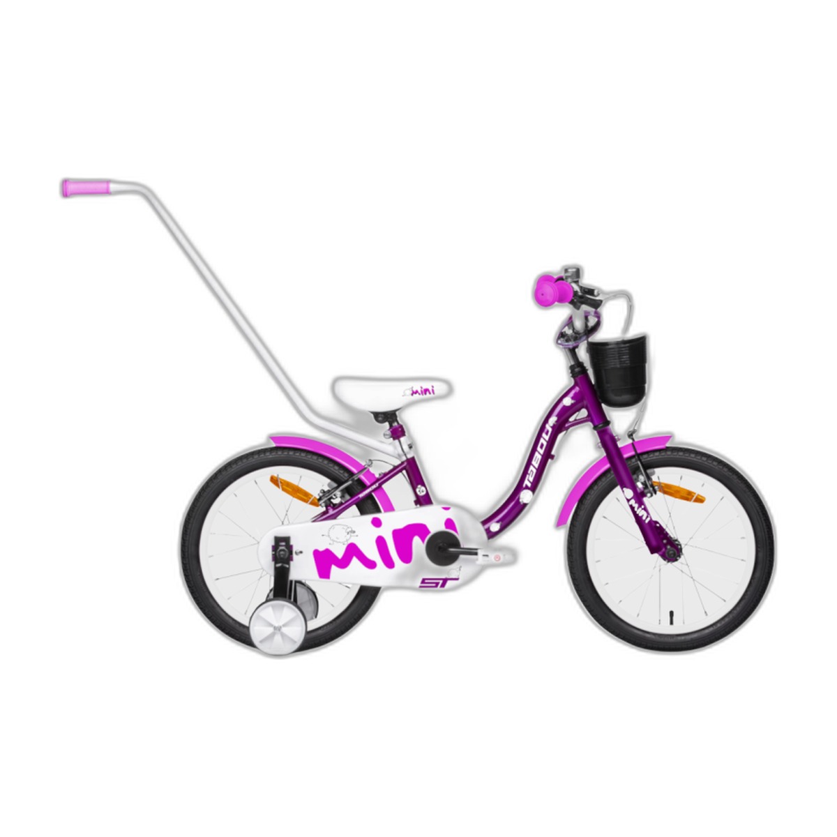 Lasten polkupyörä TABOU Mini ST, 16" violetti-valkoinen