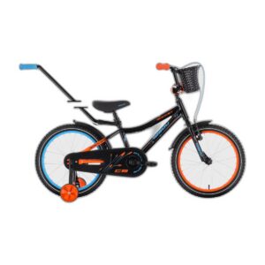 Lasten polkupyörä TABOU Rocket CS ALU, 18" musta-oranssi