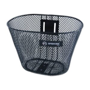 Lasten polkupyörän etukori SPENCER, 16"-24", metallia, musta