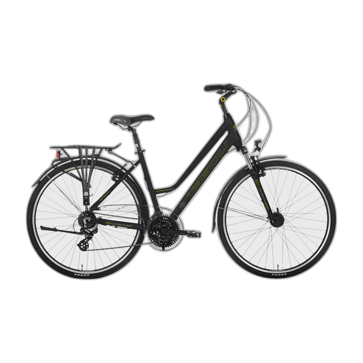 Naisten polkupyörä TABOU Kinetic 2.0 PLUS W, 28" musta-kultainen