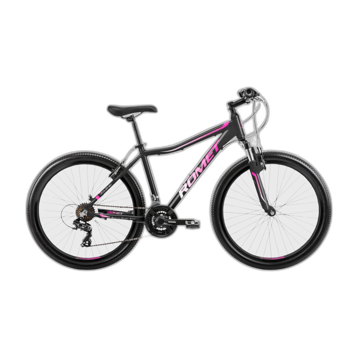 Nuorten polkupyörä ROMET Jolene 6.0, 26" musta-pinkki