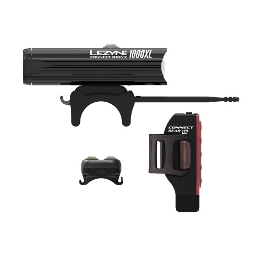 Lezyne Connect Drive PRO 1000XL etuvalo + Strip Connect takavalo