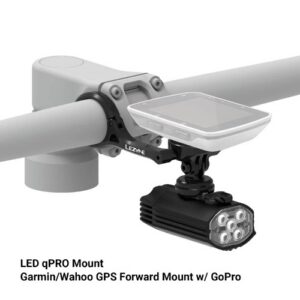 Lezyne Garmin/Wahoo GPS Forward GoPro Mount eteenpäin ulottuva ohjaustankokiinnike pyörätietokoneelle