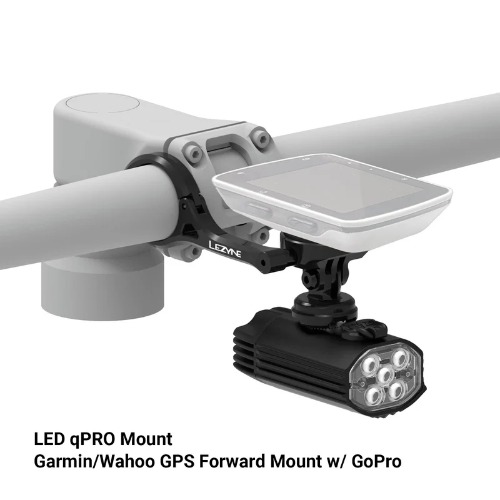 Lezyne Garmin/Wahoo GPS Forward GoPro Mount eteenpäin ulottuva ohjaustankokiinnike pyörätietokoneelle