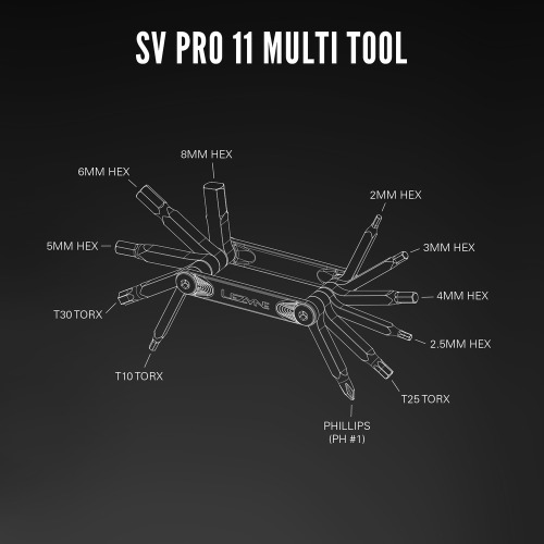Lezyne SV PRO 11 monityökalu, hopea