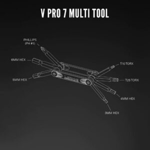 Lezyne V Pro 7 -monitoimityökalu