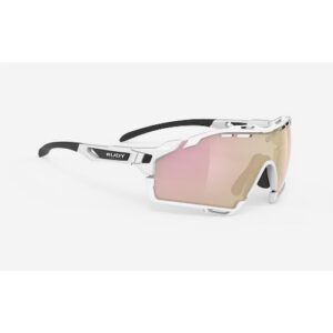 Rudy Project Cutline aurinkolasit + bumpers – white gloss (multilaser rose gold)