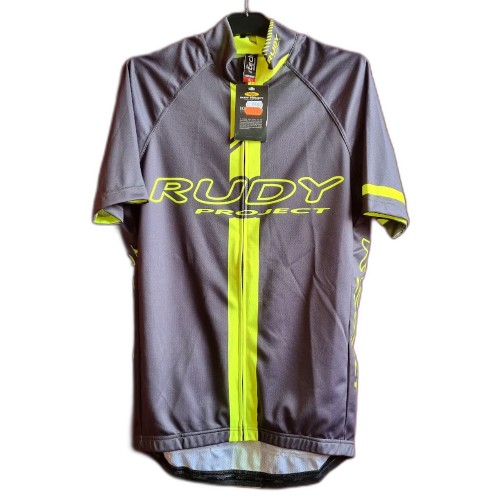 Rudy Project Racemaster Team pyöräilypaita – harmaa/keltainen, L