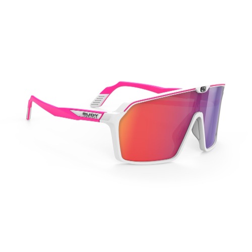 Rudy Project Spinshield -aurinkolasit – white/pink fluo (multilaser red)