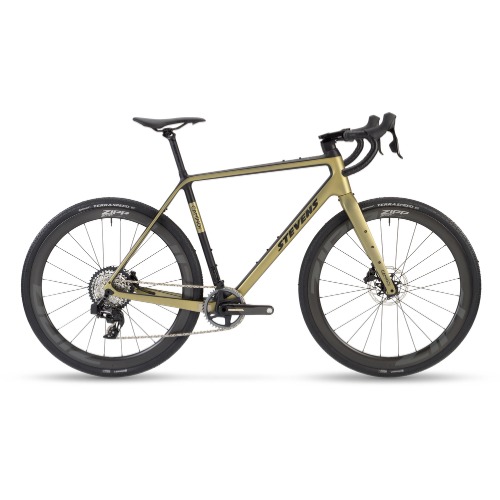 Stevens Camino AXS gravelpyörä – vaaleanoliivi