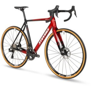 Stevens Super Prestige Disc Di2 cyclocross-pyörä 58cm – chrome red black