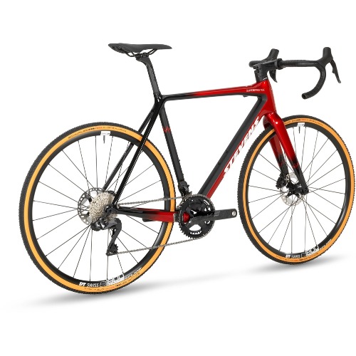 Stevens Super Prestige Disc Di2 cyclocross-pyörä 58cm – chrome red black