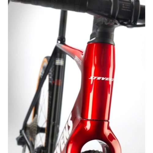 Stevens Super Prestige Disc Di2 cyclocross-pyörä 58cm – chrome red black